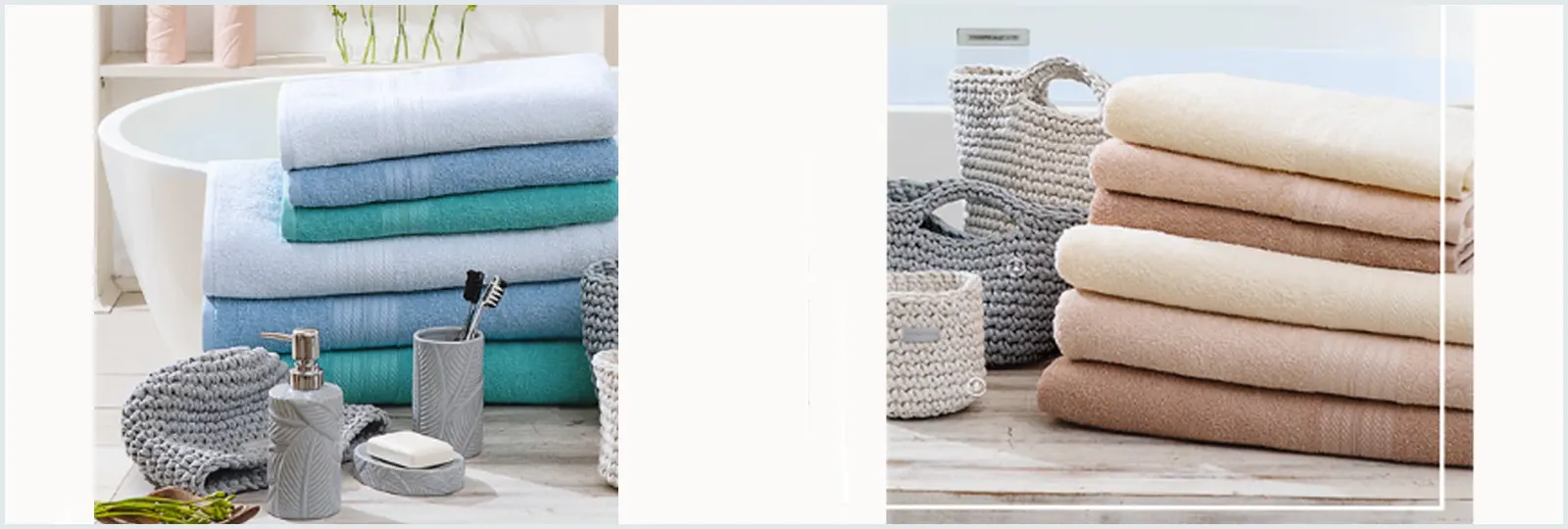 Коллекция корзин ручной работы и полотенец Faberlic