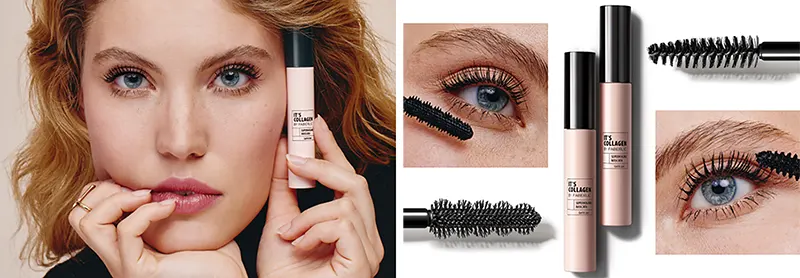 Объемная тушь для укрепления ресниц с коллагеном