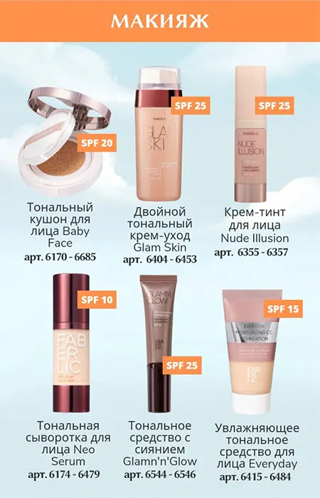 Обзор солнцезащитные средства от Faberlic